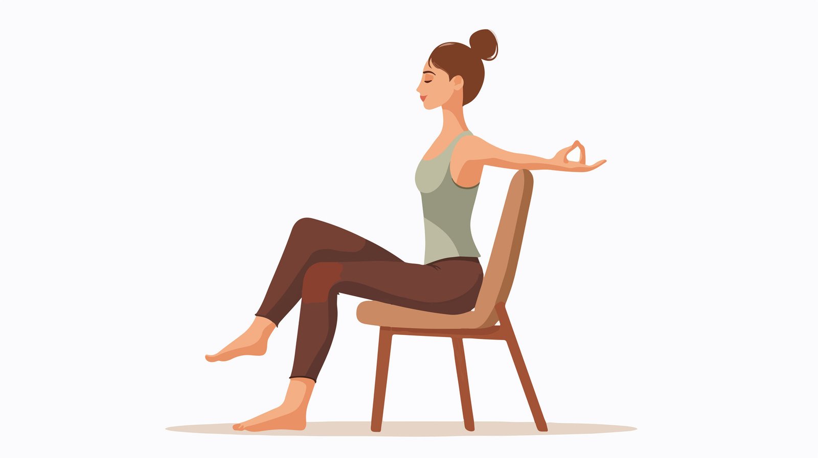 Yoga sur chaise en petit groupe